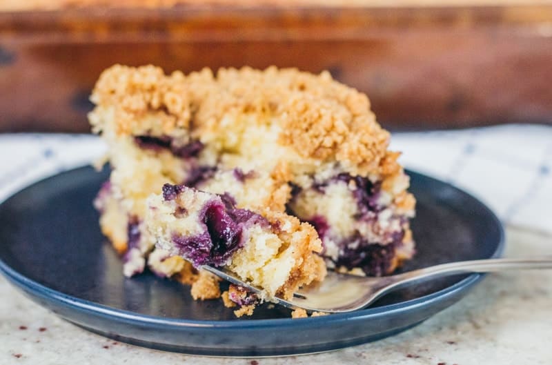 Sour Cream Blueberry Coffee Cake