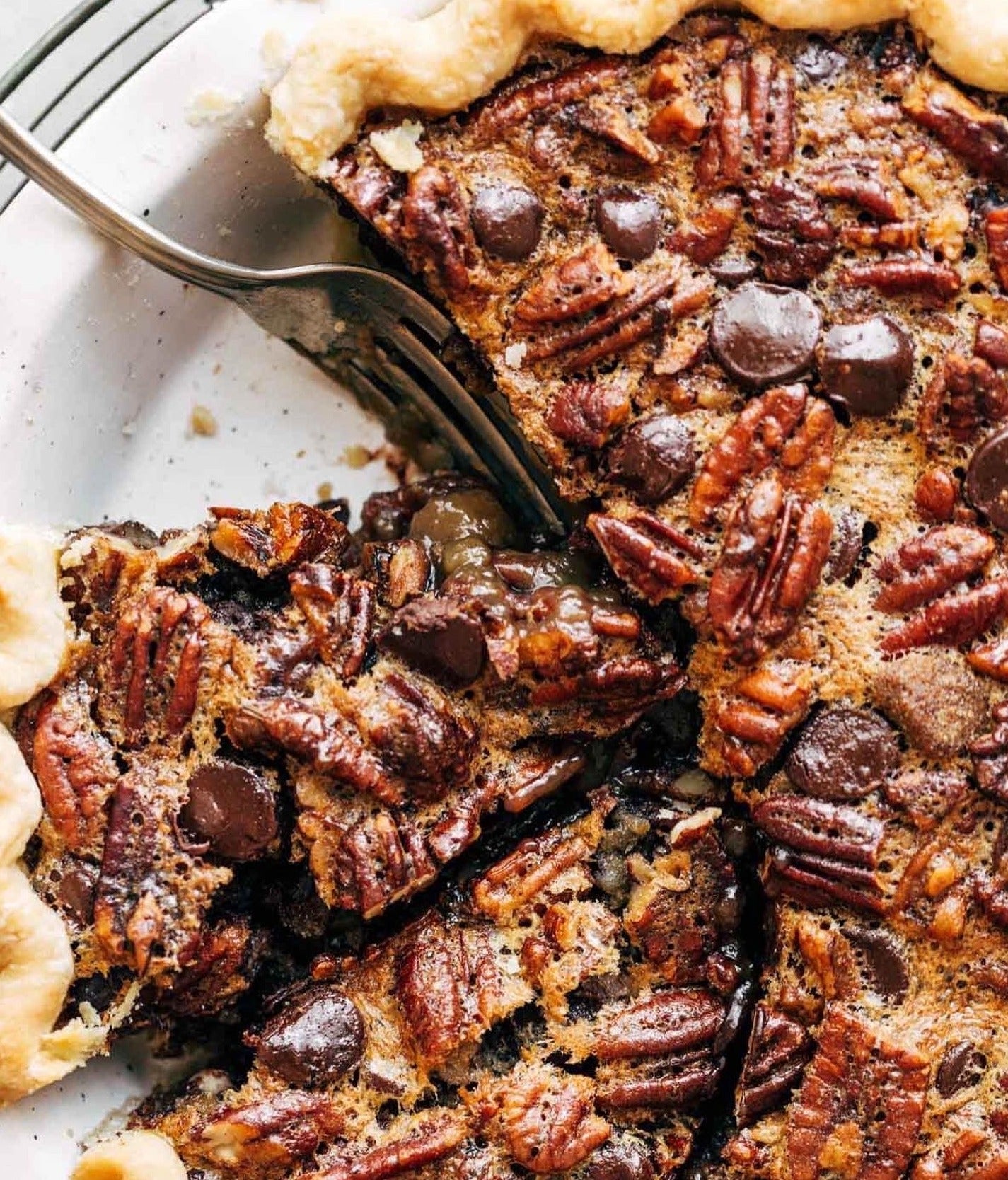 Chocolate Pecan-Bourbon Pie (Full)